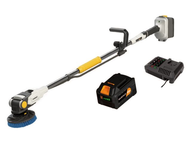 Batavia, Twin Brush 18V battery brush set incl. brush, 4Ah battery & charger (7064432)