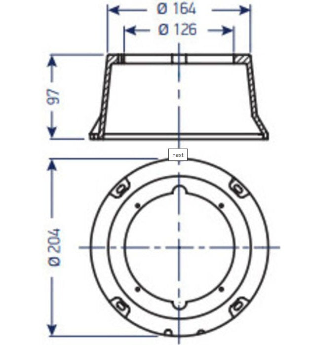 Lewmar, compass binnacle 135 (89400002)