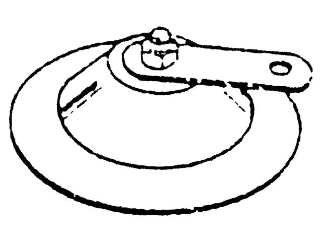 Polymarine, stand off arm, grey (573818G)