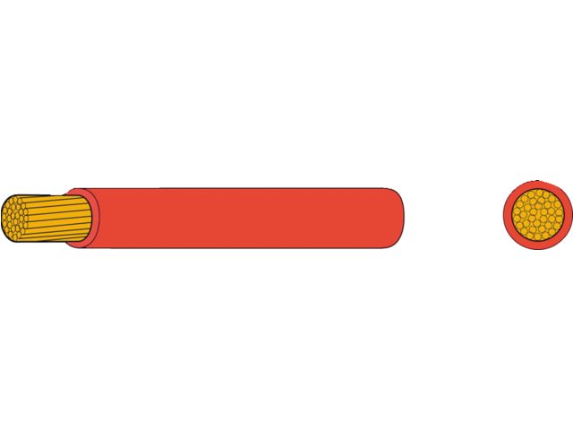 Talamex, single core cable 2.5 mm², red, 30 m
