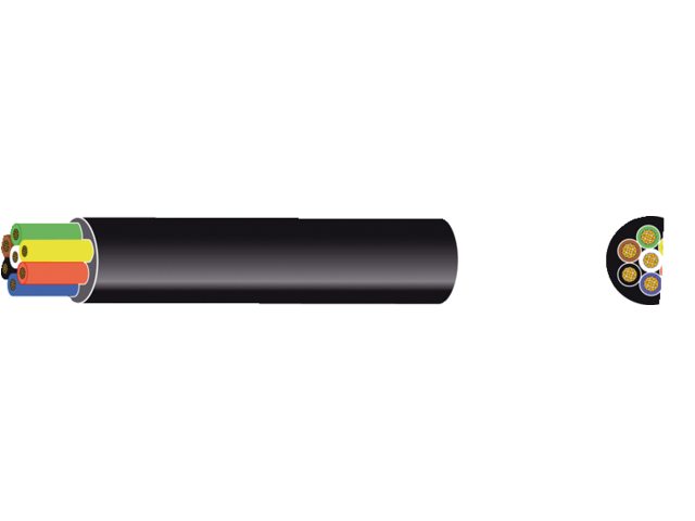 Automarine, round PVC cable, 6 x 1.50 mm² + 1 x 2 mm², 30 m (TW07/07.30)