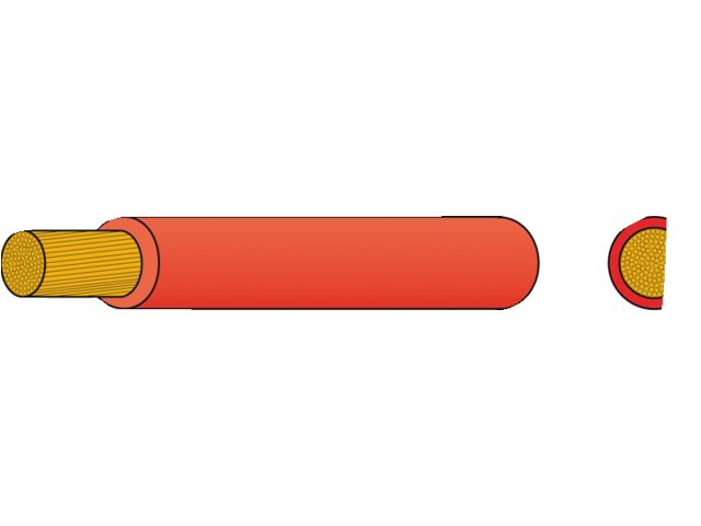 Talamex, bateriový kabel izolovaný PVC, 70 mm² x 10 m