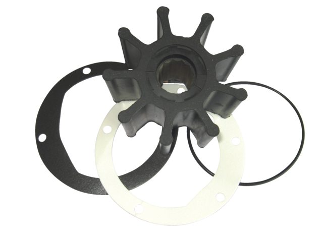 Talamex, neoprene inboard impeller with spline drive, gasket and cap, 96 mm x 63.1 mm x 22.5 mm