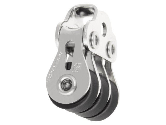 Ronstan, Series 15 kuličkový trojitý blok s očkem nahoře, RF15302