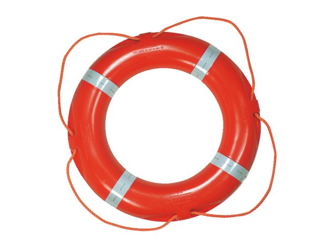 Besto, lifebuoy 75 cm, 4.5 kg, Solas orange with reflective (14.2332)