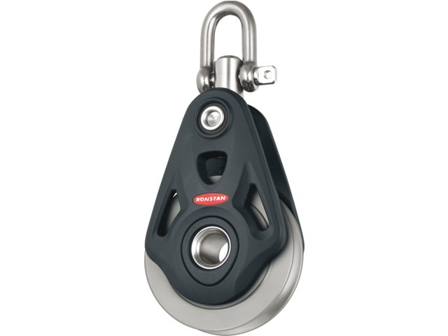 Ronstan, single block with aluminium sheave, 60 mm (RF64100AW)