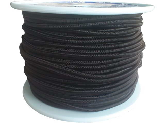 Talamex, shockcord, 10 mm x 100 m, black