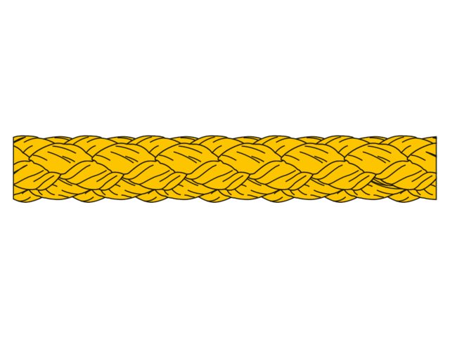 Talamex, geflochtenes Polypropylen, 4 mm x 100 m, gelb, 100 Stk.