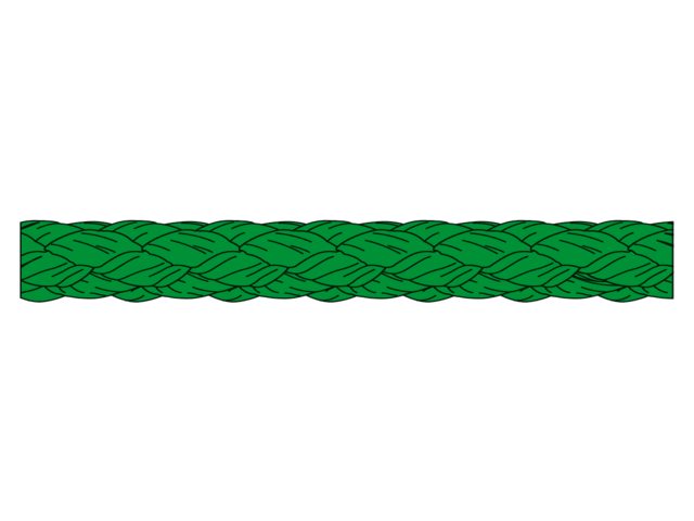 Talamex, geflochtenes Polypropylen, 4 mm x 100 m, grün, 100 Stk.