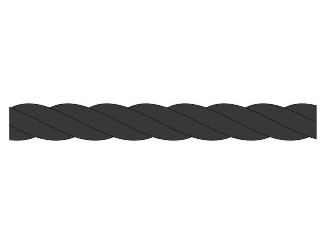 Talamex, 3-strand polypropylene rope, 28 mm, 100 m