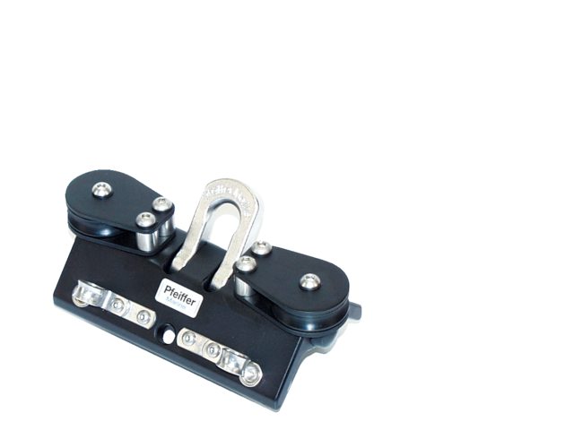Pfeiffer, traveller in black aluminium, 4 wheels