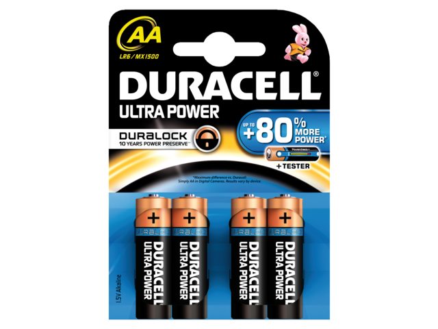 Duracell, AA batteries, 1.5 V (BDAOLR06-BL4), 16 pcs