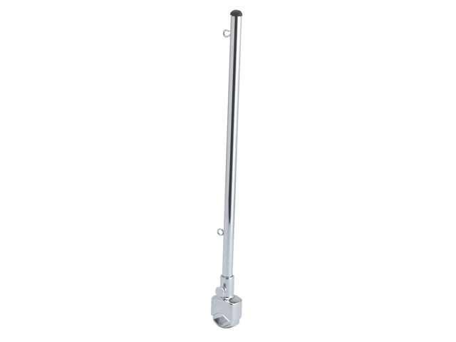 Talamex, flagpole, brass chrome-plated, 100 cm x 25 mm