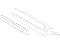 Lewmar, portlight seal kit, 195x708 mm (360763999)