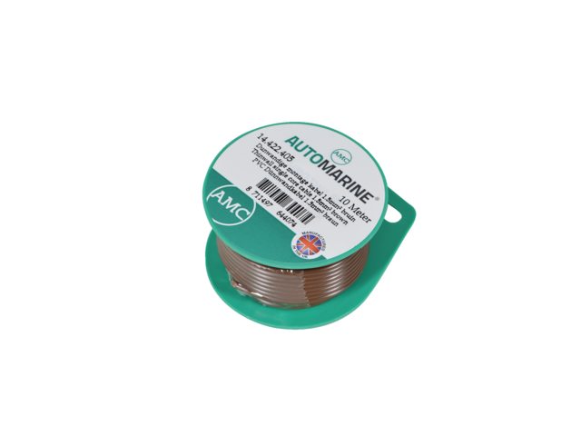 Talamex, single core cable in copper, 1.5 mm², brown, 10 m
