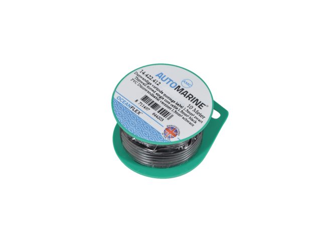 Talamex, tenkostěnný pocínovaný jednožilový kabel, 1,5 mm², černý, 10 m