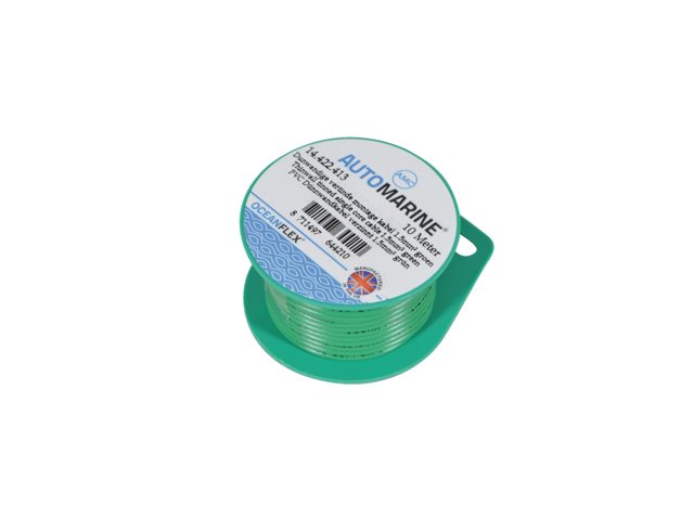 Talamex, tenkostěnný pocínovaný jednožilový kabel, 1,5 mm², zelený, 10 m