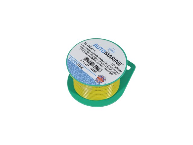 Talamex, tinned single core cable, 1.5 mm², yellow, 10 m