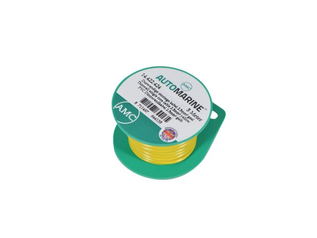 Talamex, single core cable in copper, 2.5 mm², yellow, 5 m