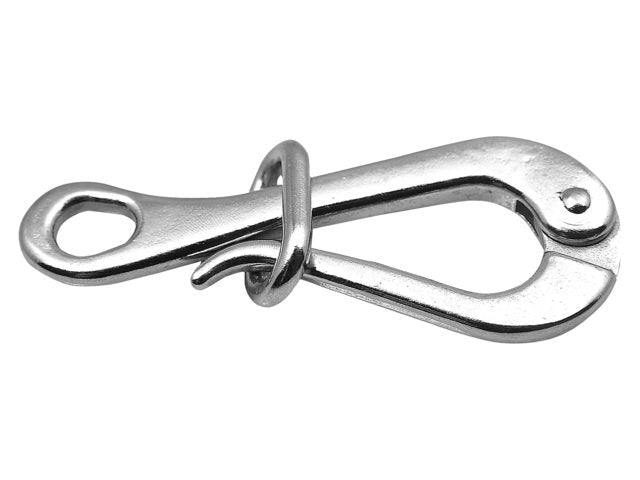 Talamex, pelican hook with link, stainless steel AISI 316, 100 mm