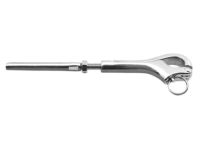 Talamex, pelican hook and swage stud terminal, stainless steel AISI 316, M8 x 5 mm