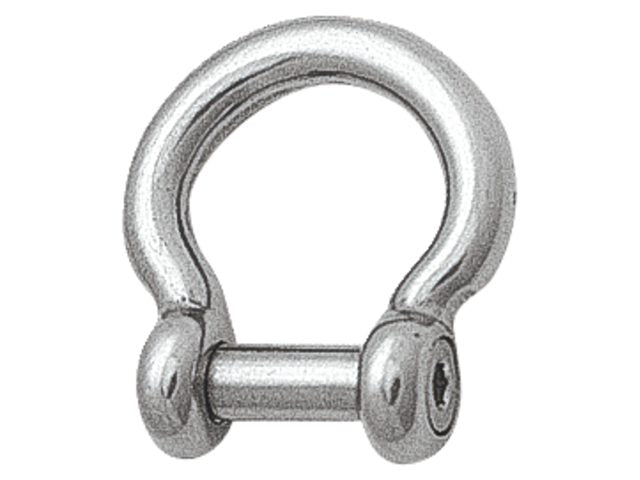 Talamex, bow shackle with hexagon socket head, stainless steel AISI 316, 10 mm