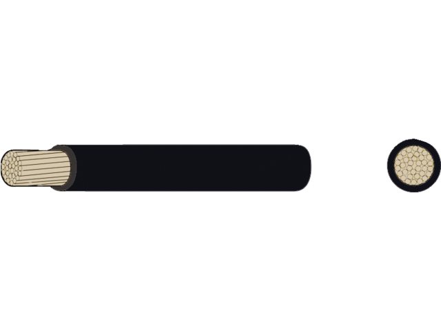 NauticPro.dk | Automarine, Fortinnet Kobberkabel 6 Mm² Sort - 30 Meter, ISO6722-1:2011 Klasse B