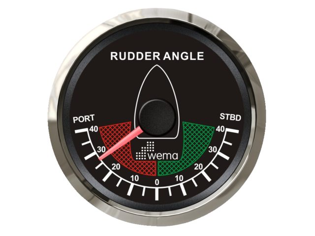Wema, rudder indicator NMEA2000, black (210621)
