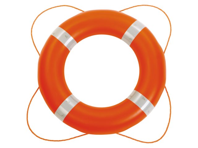 Besto, life buoy 2.5 kg 60 cm, white with reflective