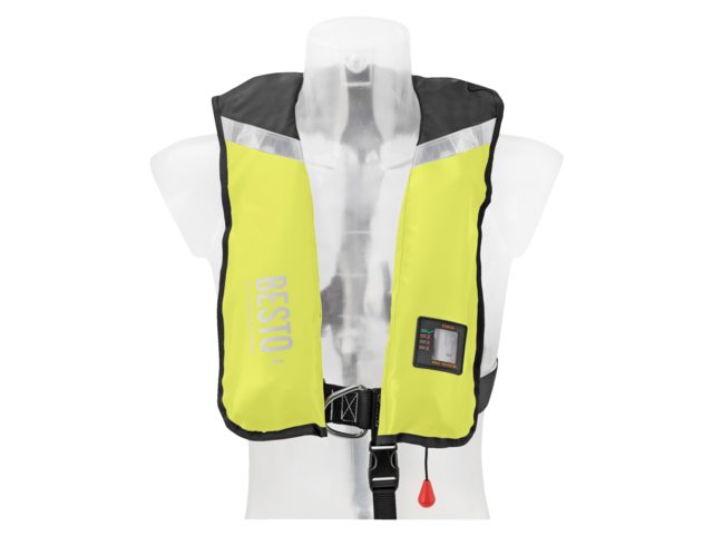 Besto, inflatable life jacket PVC, adult, yellow