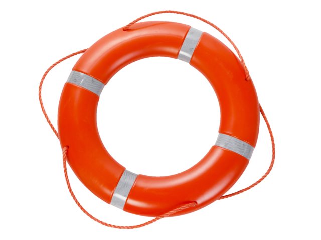 Besto, lifebuoy 75 cm, 2.5 kg, Solas orange with reflective