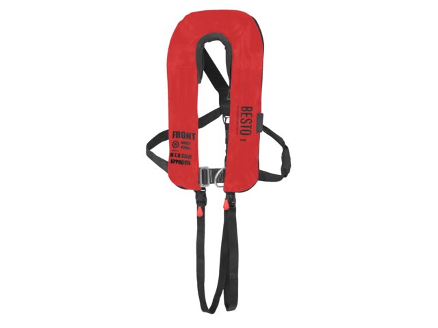 Besto, inflatable life jacket nylon, adult, red