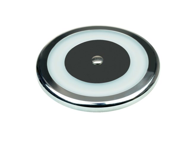 Talamex, plafonnier LED, acier inoxydable, 106 mm, 10-30V, 3000K, dimmable