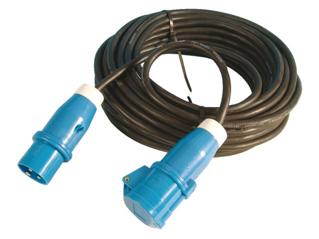 Talamex, CEE extension cable, neoprene, 25 cm