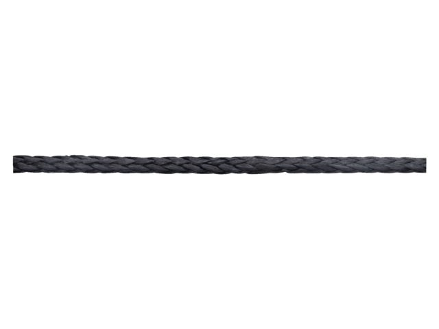 Talamex, high strength rope UHMWPE coated black, 6 mm x 50 m