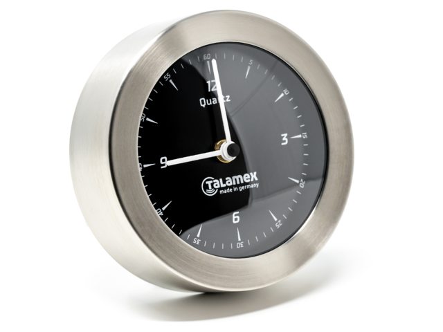 Talamex, Uhr aus Edelstahl, 100 mm