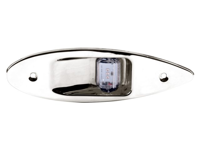 Talamex, luz de navegación empotrable LED, acero inoxidable, 20.6 mm, (12543023), 2 uds