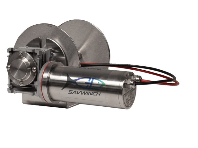 Savwinch, drum winch stainless steel AISI 316, 190 x 316.5 x 321 mm (5003)