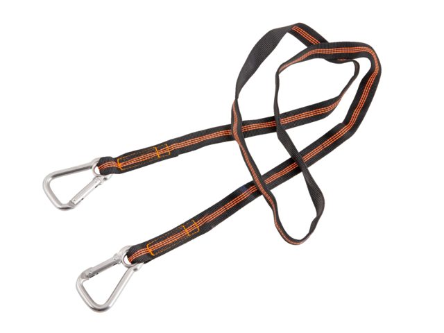 Besto, lifeline with 2 hooks, stainless steel AISI 316, 25 mm x 185 cm