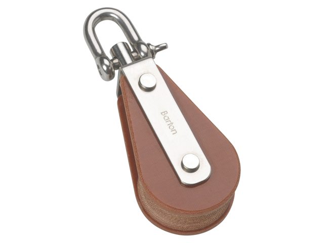 Barton, block tufnol with swivel single sheave 64 mm, (T06130)