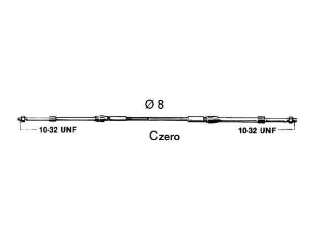 Ultraflex, control cable, 2.14 m x 8 mm (40329R)