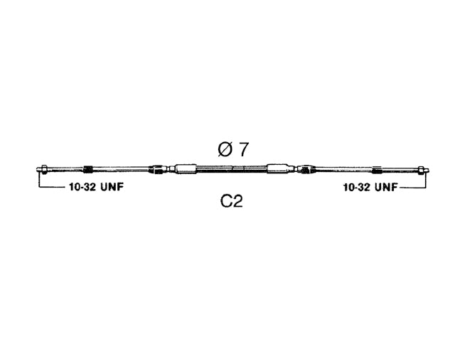 Ultraflex, engine control cable, 1.83 m (30108V)
