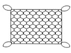 NauticPro.dk | Talamex, Opbevaringsnet 30 X 20 Cm med Elastik, Pakke med 6 Stk.