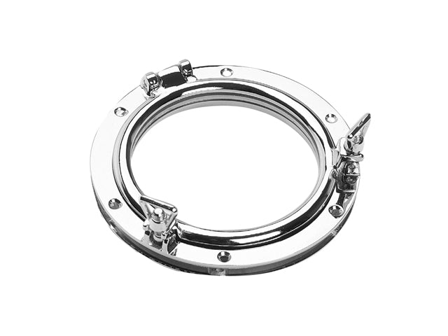 Foresti & Suardi, portlight in chrome-plated brass, 182 mm x 12 mm (8B.12.C)