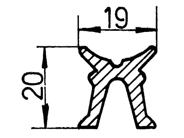 Pfeiffer, X-profile, 19 x 19 x 90 cm (7450001-0,9M)