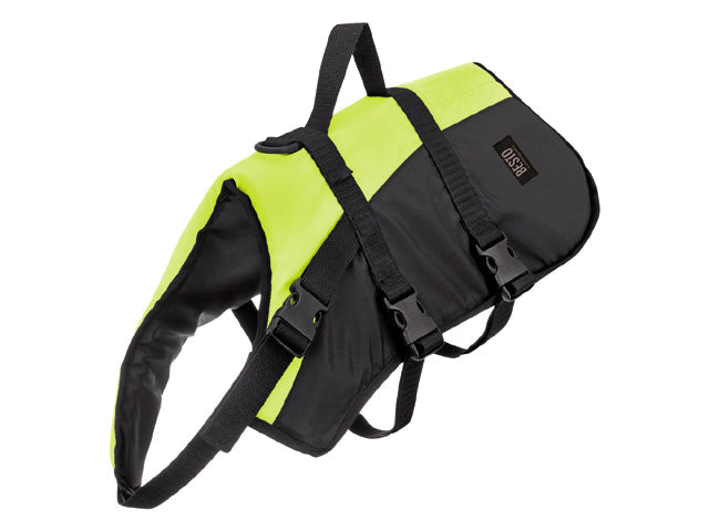 Besto, dog life jacket Deluxe, yellow/black, 15-40 kg