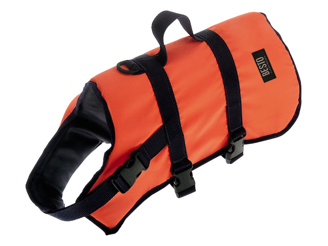 Besto, dog life jacket, orange, 8-15 kg, M