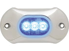 NauticPro.dk | Attwood, Undervandslys, 3 LED, Blå, 800 Lumen, Lavprofil, 80° Lysvinkel, 12-24 VDC, B: 55mm, H: 14mm, 1m kabel