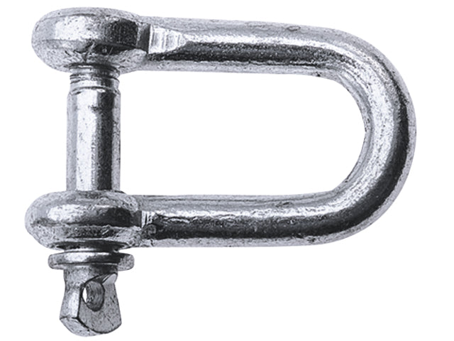 Talamex, D-shackle, galvanized, 13 mm, 25 pcs