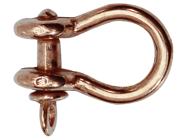 Foresti & Suardi, shackle in brass, 3 mm x 5 mm x 4 mm (80B.L), 10 pcs